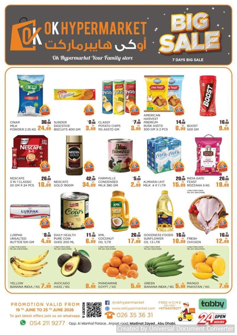 Ok Hypermarket Big sale