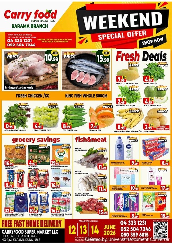 Carry Food Supermarket offers Catalog cover page